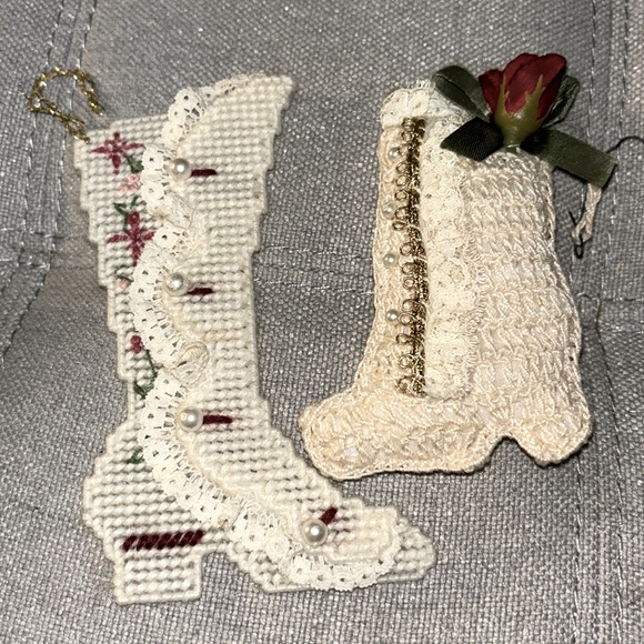 Lot of Vintage Handmade Christmas Ornaments - Picture 6 of 8